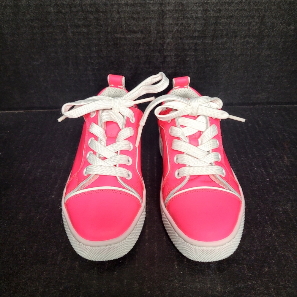 Pink Christian Louboutin Girls Child Sneakers Size 29 - Picture 11 of 16
